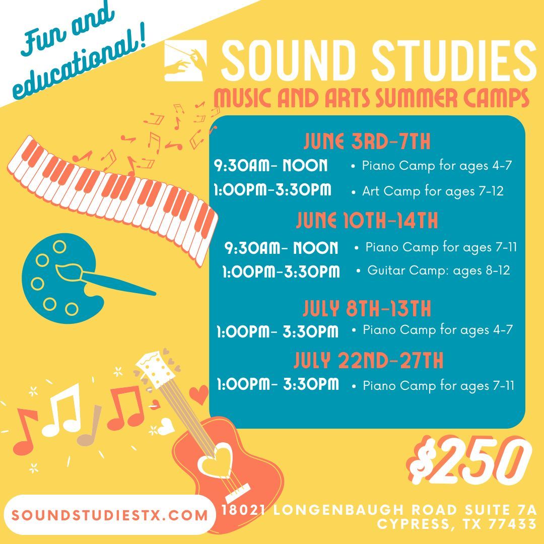 Sound Studies Piano Camp (Ages 4-7)
