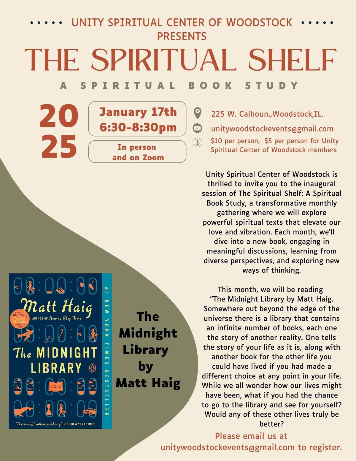 Spiritual Bookshelf: The Midnight Library by Matt Haig