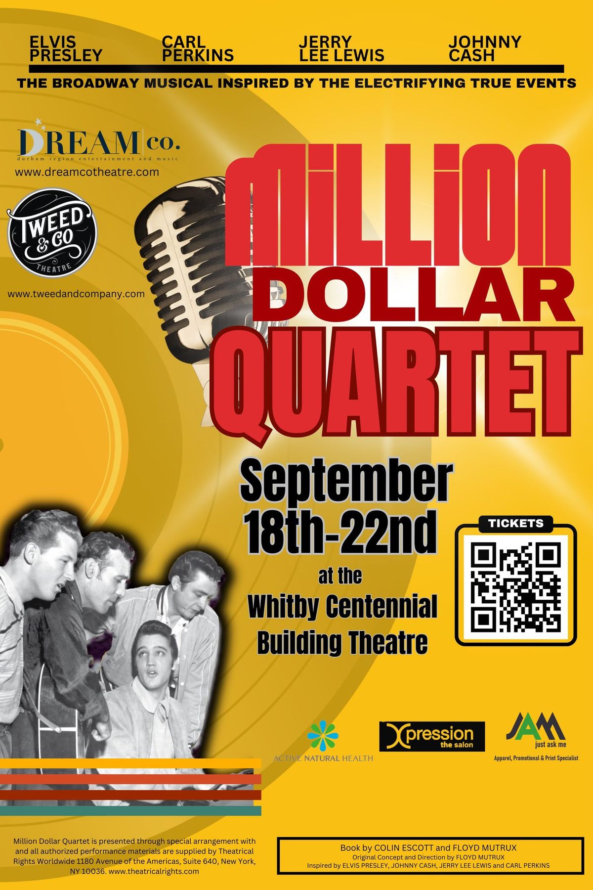 Million Dollar Quartet At the Whitby Centennial Building
