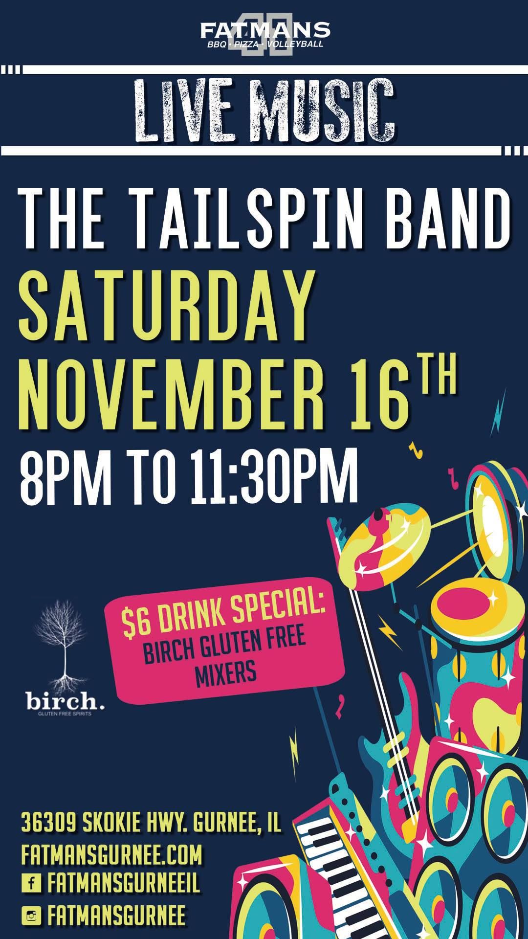 The Tailspin Band Live Music at Fatmans