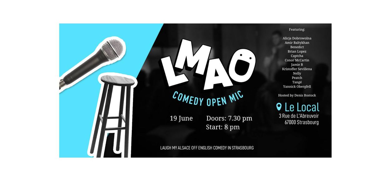 LMAO June standup comedy open mic