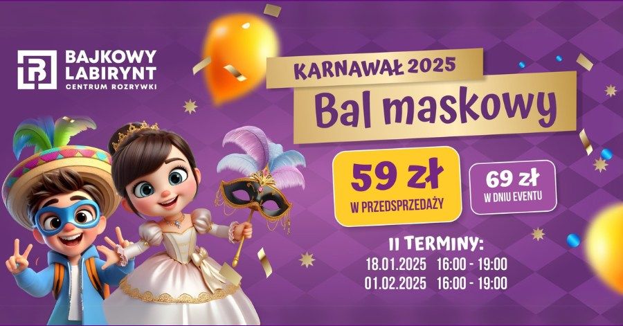 Bal Maskowy dla dzieci - Karnawa\u0142 2025 - Lublin VIVO!