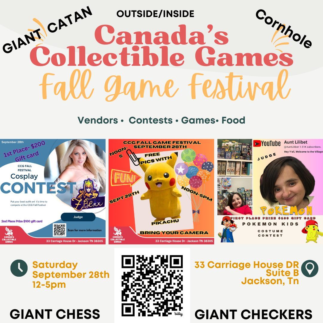 Canada's Collectible Games Fall Game Festival