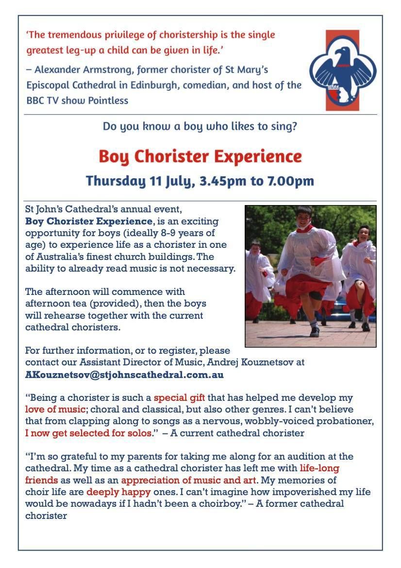 Chorister for a Day