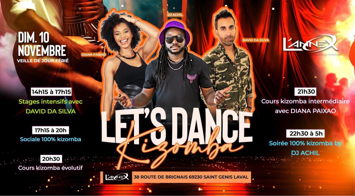 LET'S DANCE KIZOMBA 14H A 5H VEILLE DE JOUR FERIE