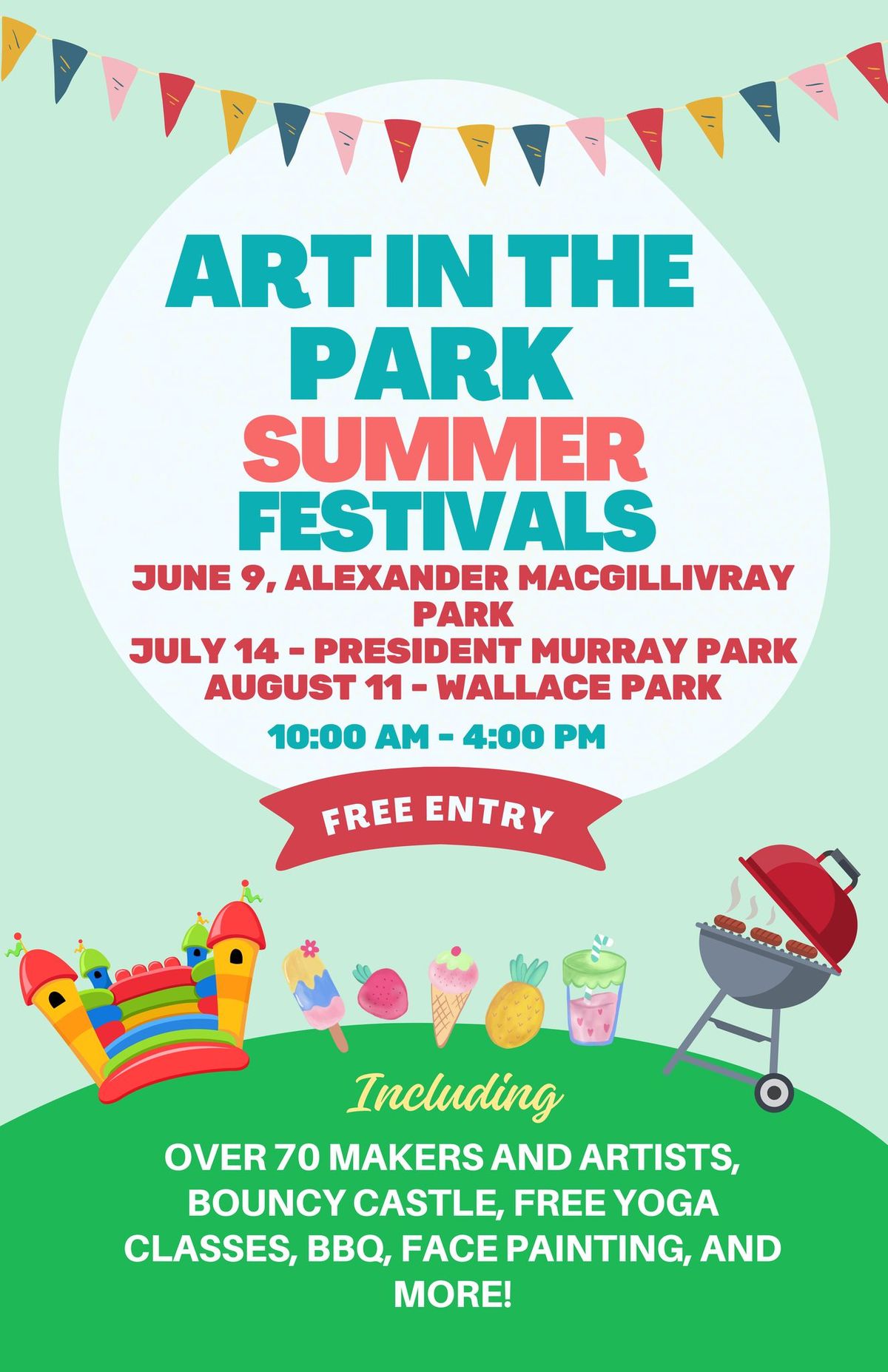 Art in the Park Summer Festivals