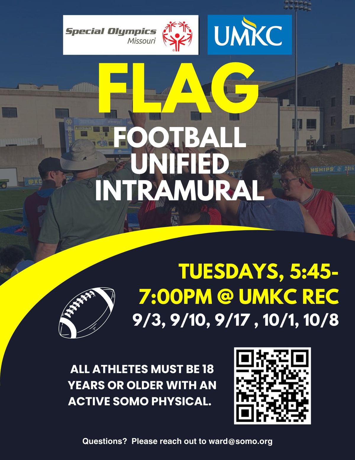 Unified Flag Football League with UMKC