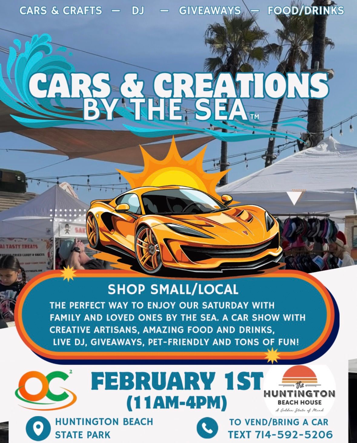 \ud83c\udf0aCARS & CREATIONS BY THE SEA\u2122 (Car show\/Vendors\/Food & Fun)!