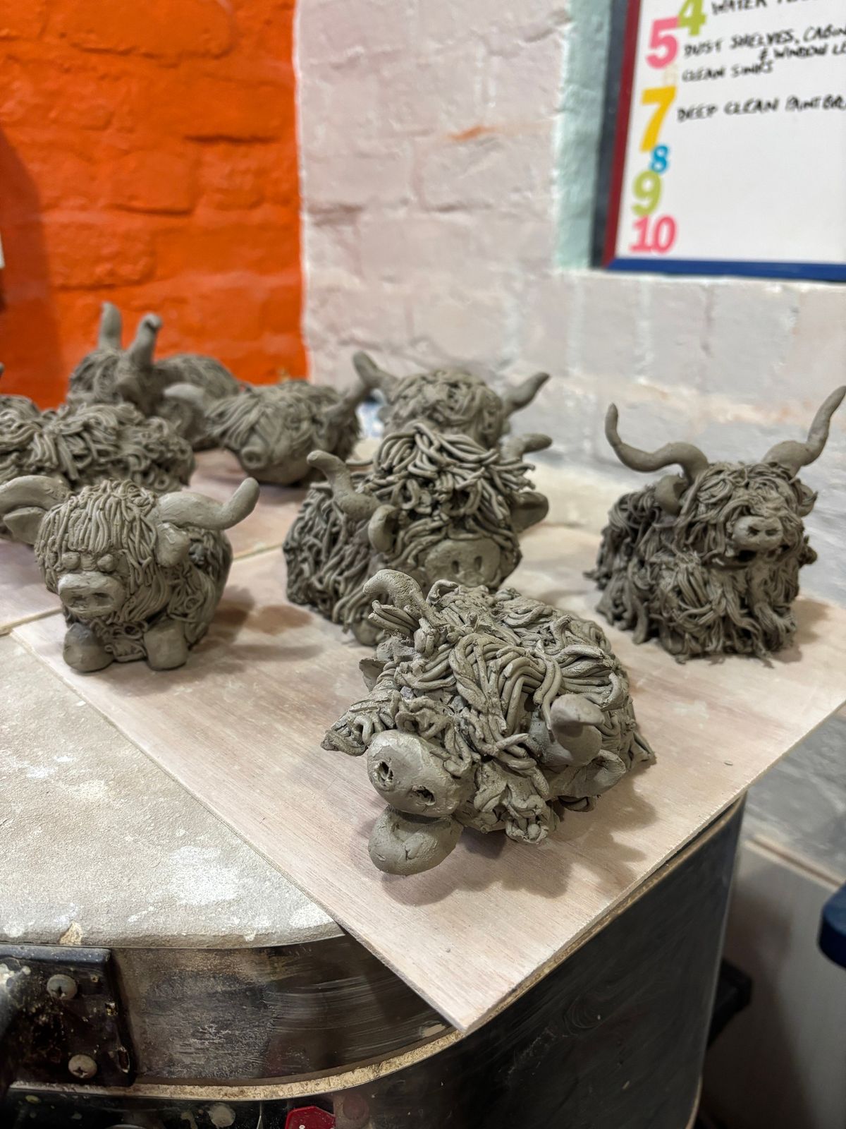 Clay Hand Building - Highland Cow Workshop