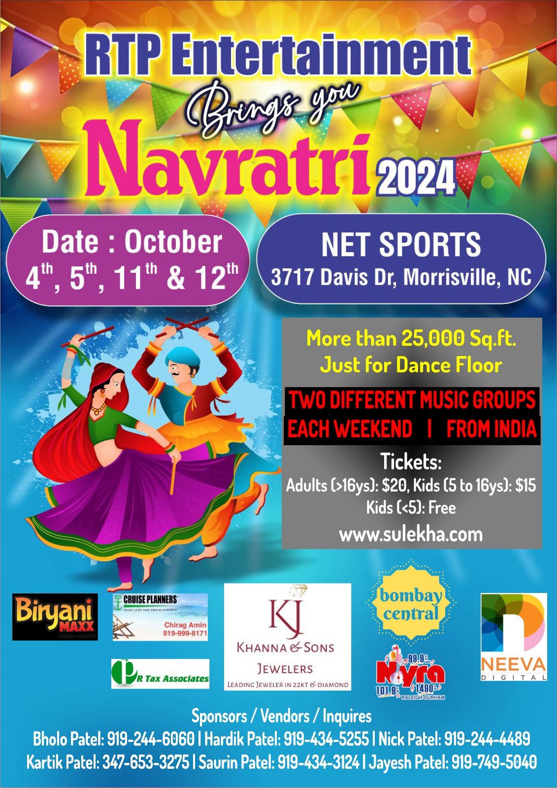 NAVARATRI DHAMAKA 2024. An Exclusive Garaba Event for Garba Lovers!!