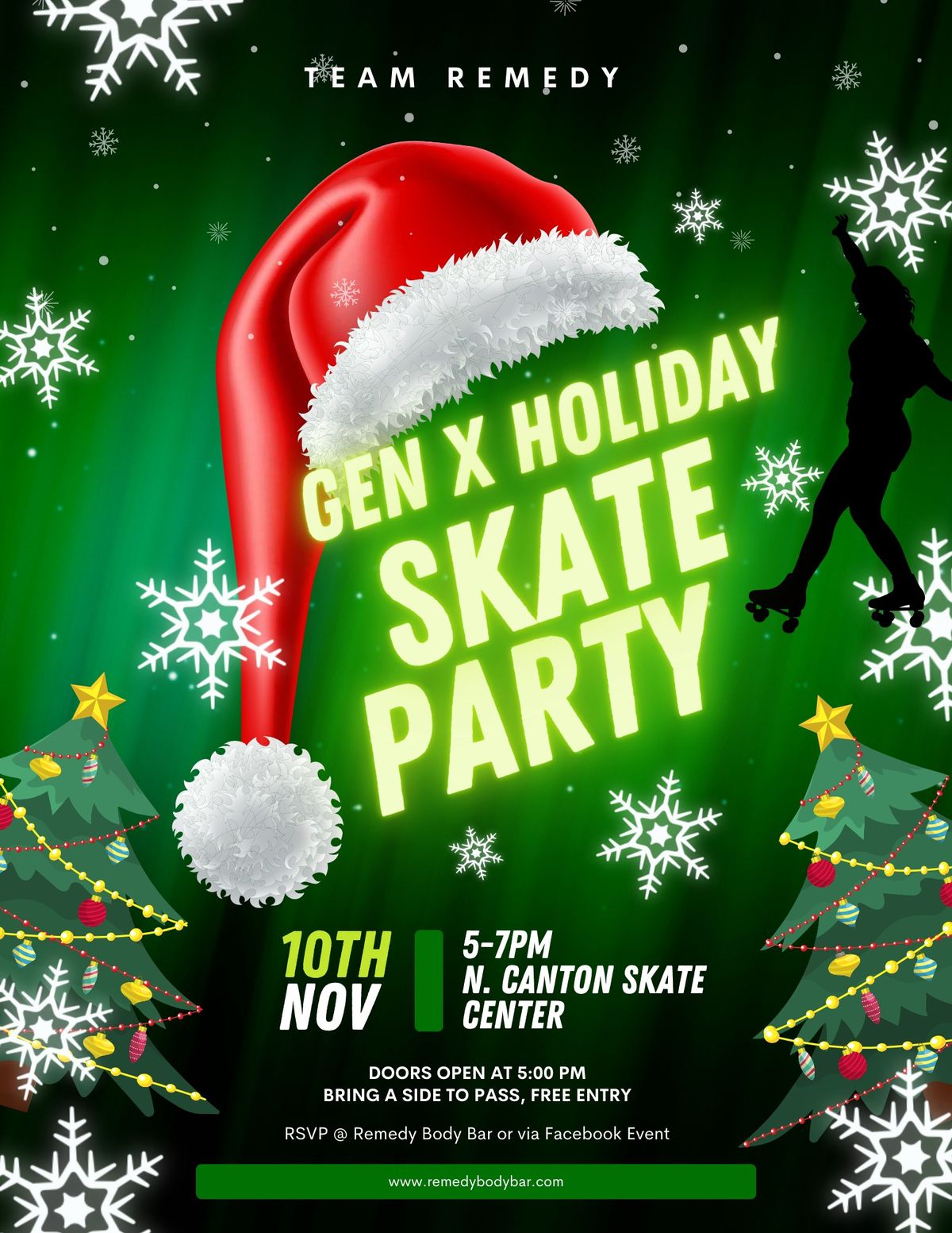 Team Remedy - Gen X Holiday Skate Party 