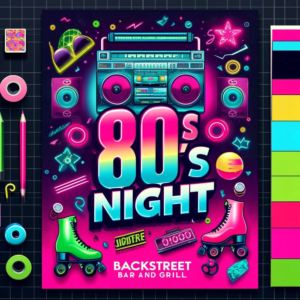 Retro Rewind: An 80s Night of Music, Drink Specials, and Dancing!"