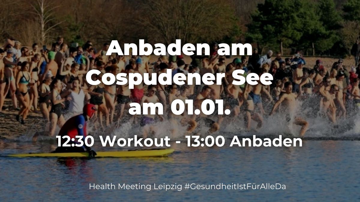 Anbaden in Leipzig am Cospudener See | 01.01.2025 | Health Meeting Leipzig