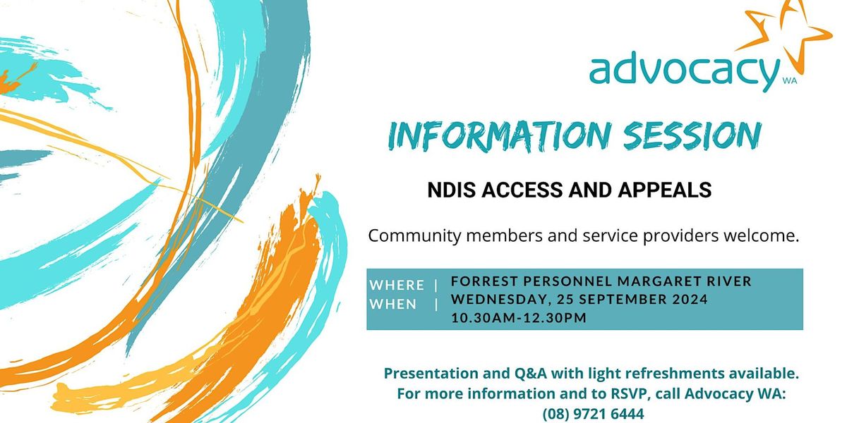 Information Session: NDIS Access and Appeals - Margaret River