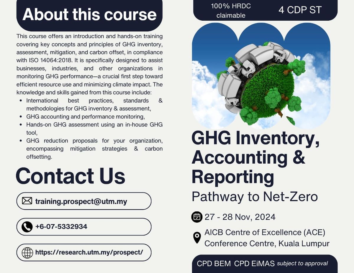 GHG Inventory & Reporting Training: Pathway to Net-Zero