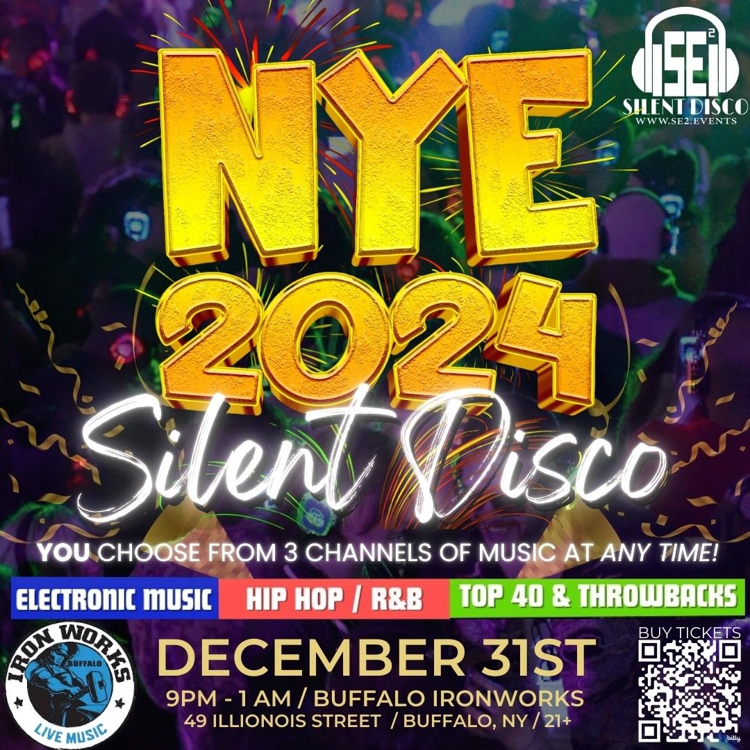 New Years Eve Silent Disco at Buffalo Iron Works! - 12\/31\/24