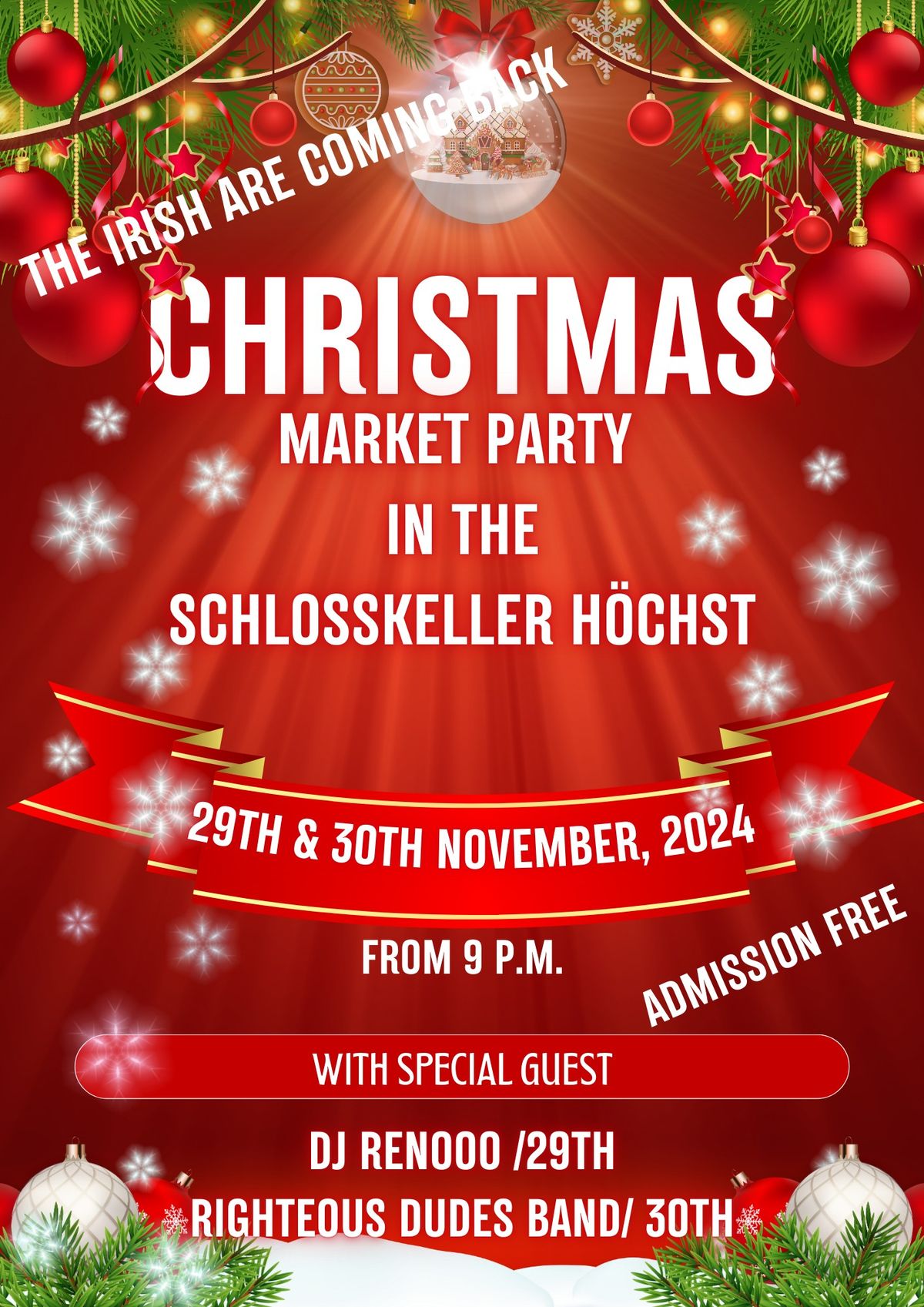 Weihnachtsmarkt Party Part II im Schlosskeller H\u00f6chst 