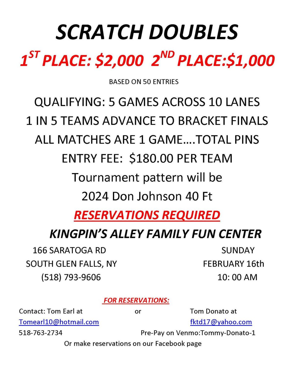 7th Annual Scratch Doubles