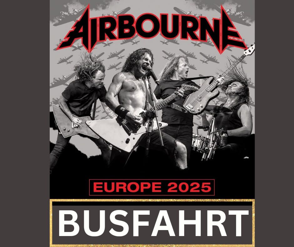 Busfahrt zu Airbourne