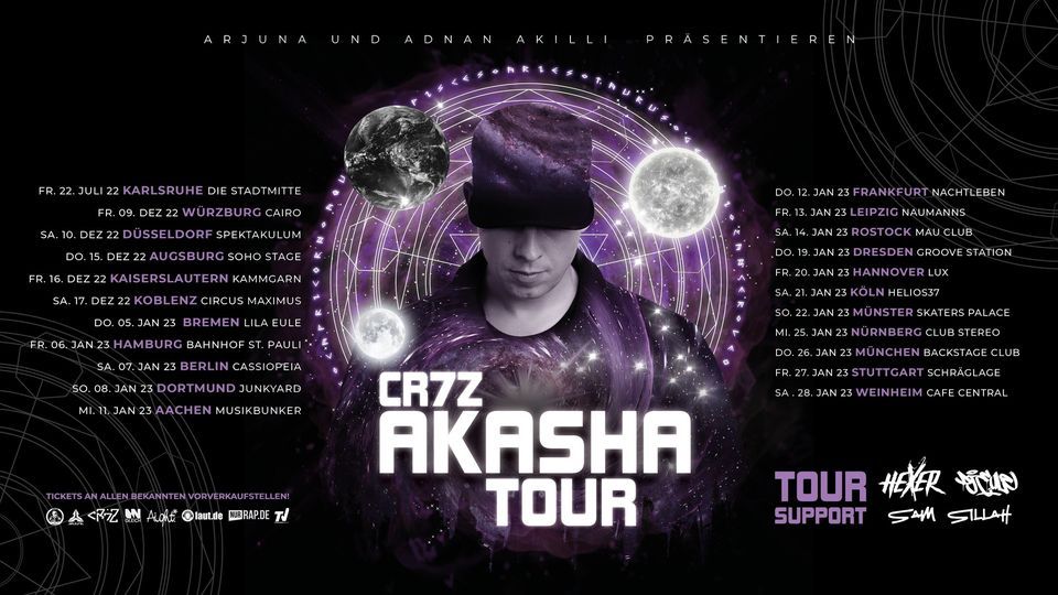 Cr7z \u2022 Hamburg \u2022 Akasha Tour 2023