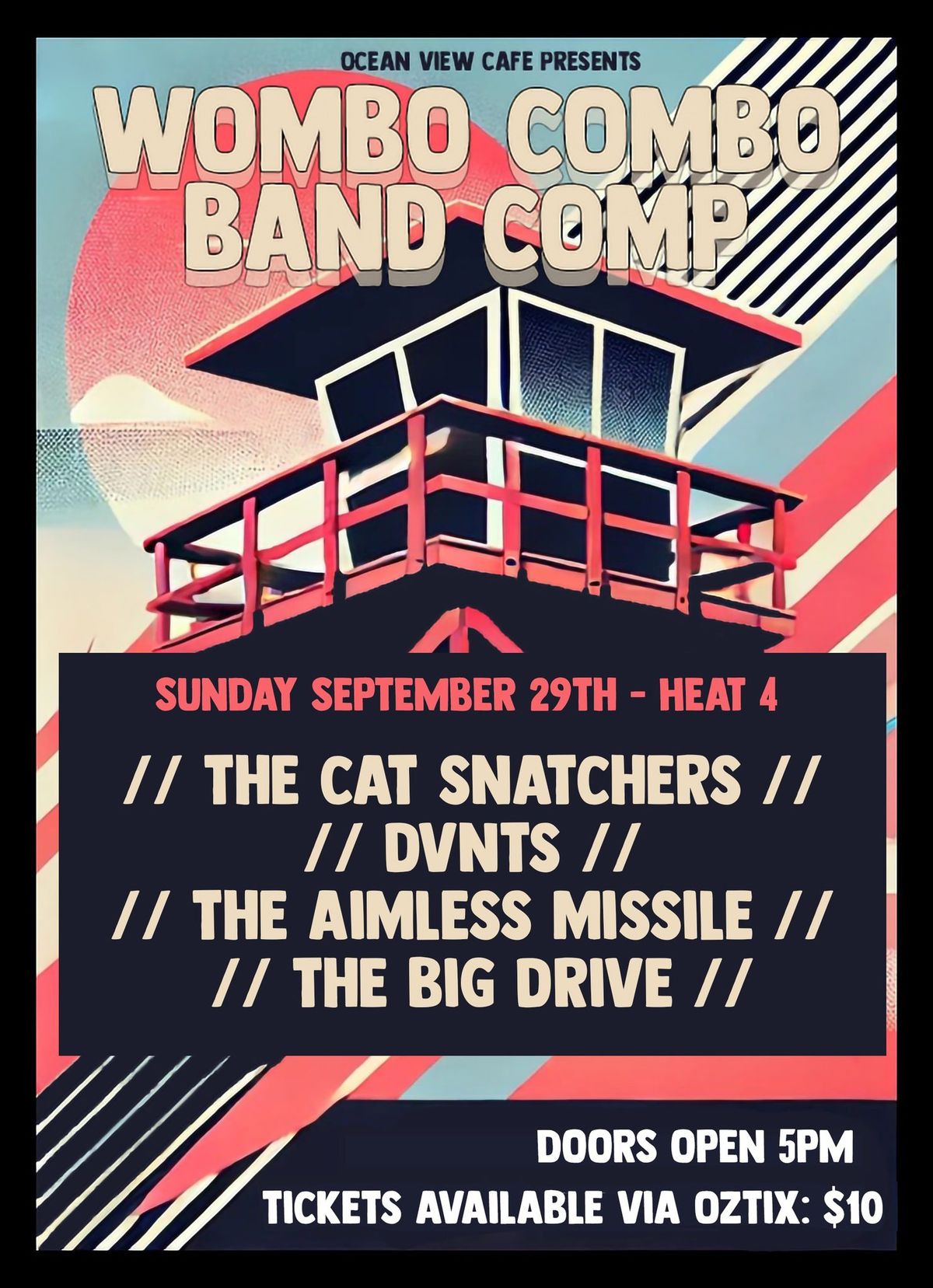 \/ THE CAT SNATCHERS \/\/ \/\/ DVNTS \/\/ \/ \/ THE AIMLESS MISSILE \/ \/ \/\/ THE BIG DRIVE \/\/