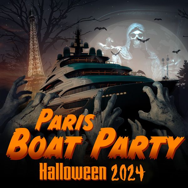 HALLOWEEN CRAZY BOAT PARTY 2024 SUR LA SEINE PENICHE NOTRE DAME