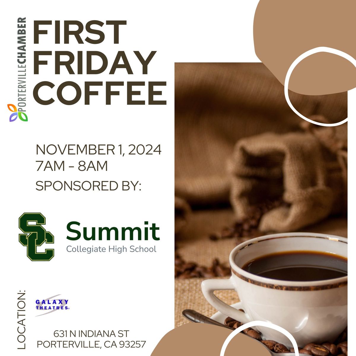 Summit Collegiate High School's First Friday Coffe