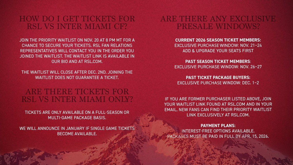 Real Salt Lake vs. Inter Miami CF