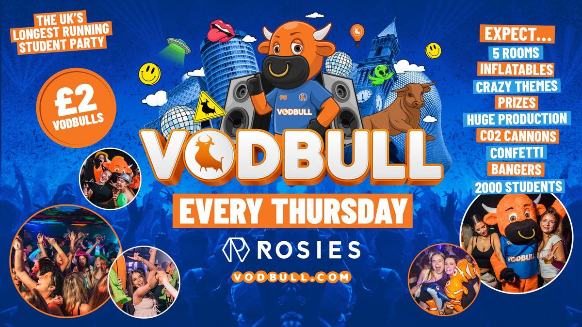 \ud83e\udde1 VODBULL FRESHERS WEEK at ROSIES!! 25\/09