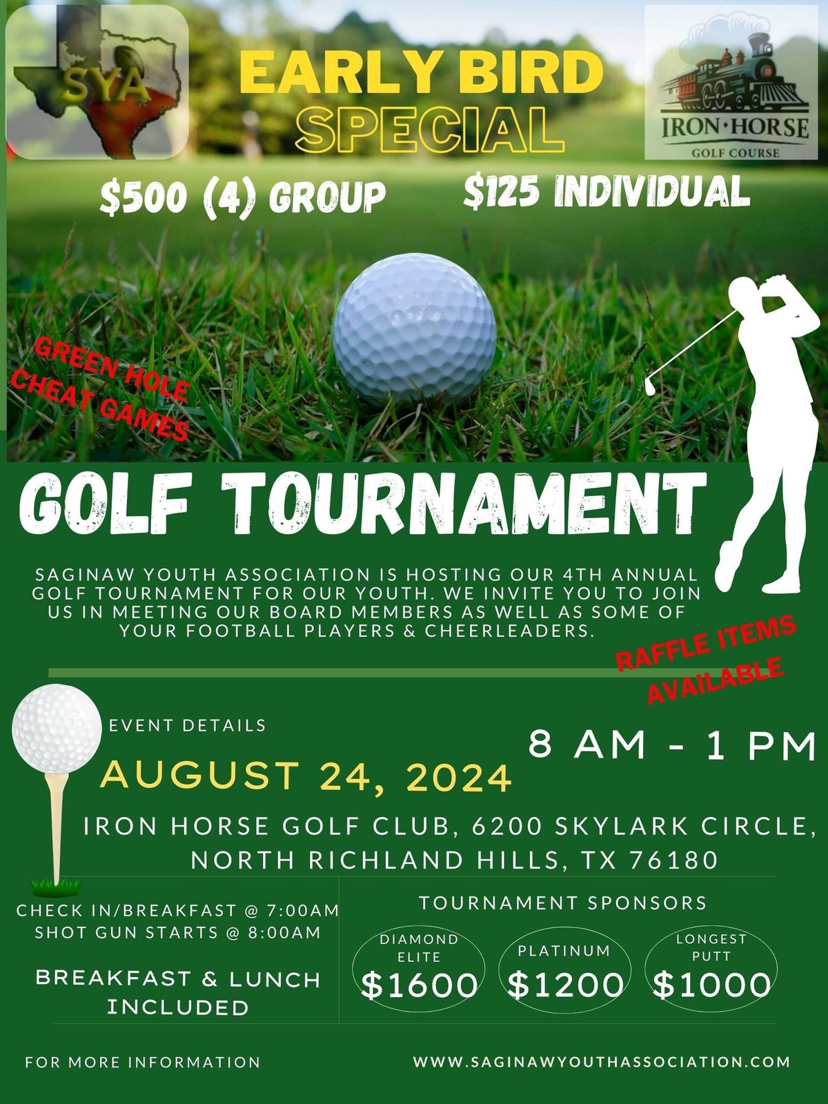 SYA Charity Golf Tournament- 4th Annual 