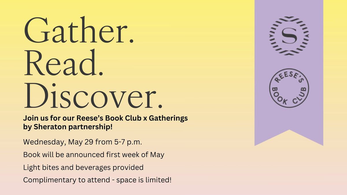 Reese's Book Club x Gatherings by Sheraton