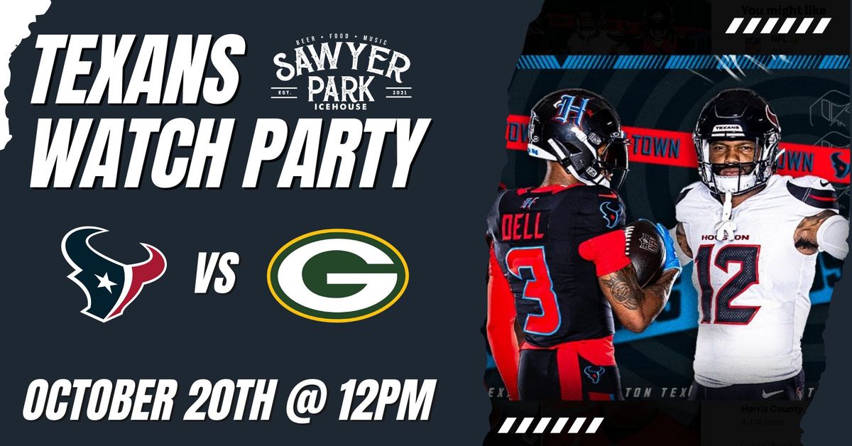 Texans vs Packers: Watch Party