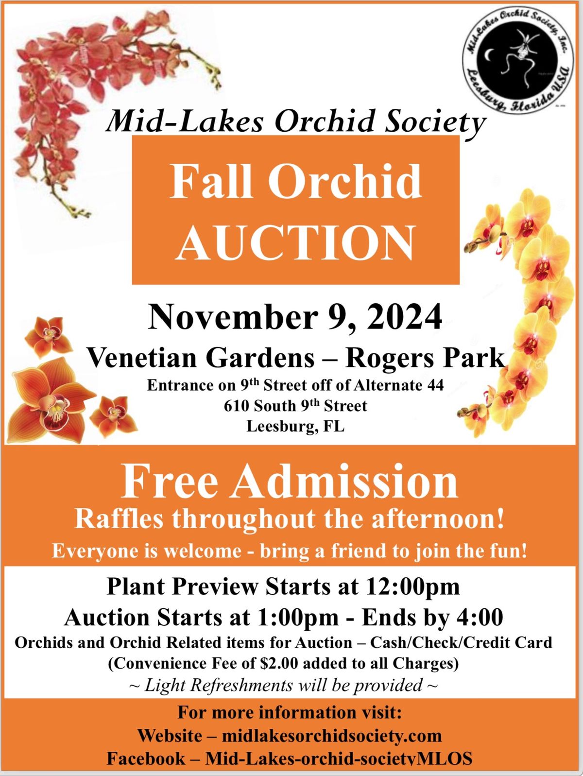 Mid-Lakes Orchid Society - Fall Auction