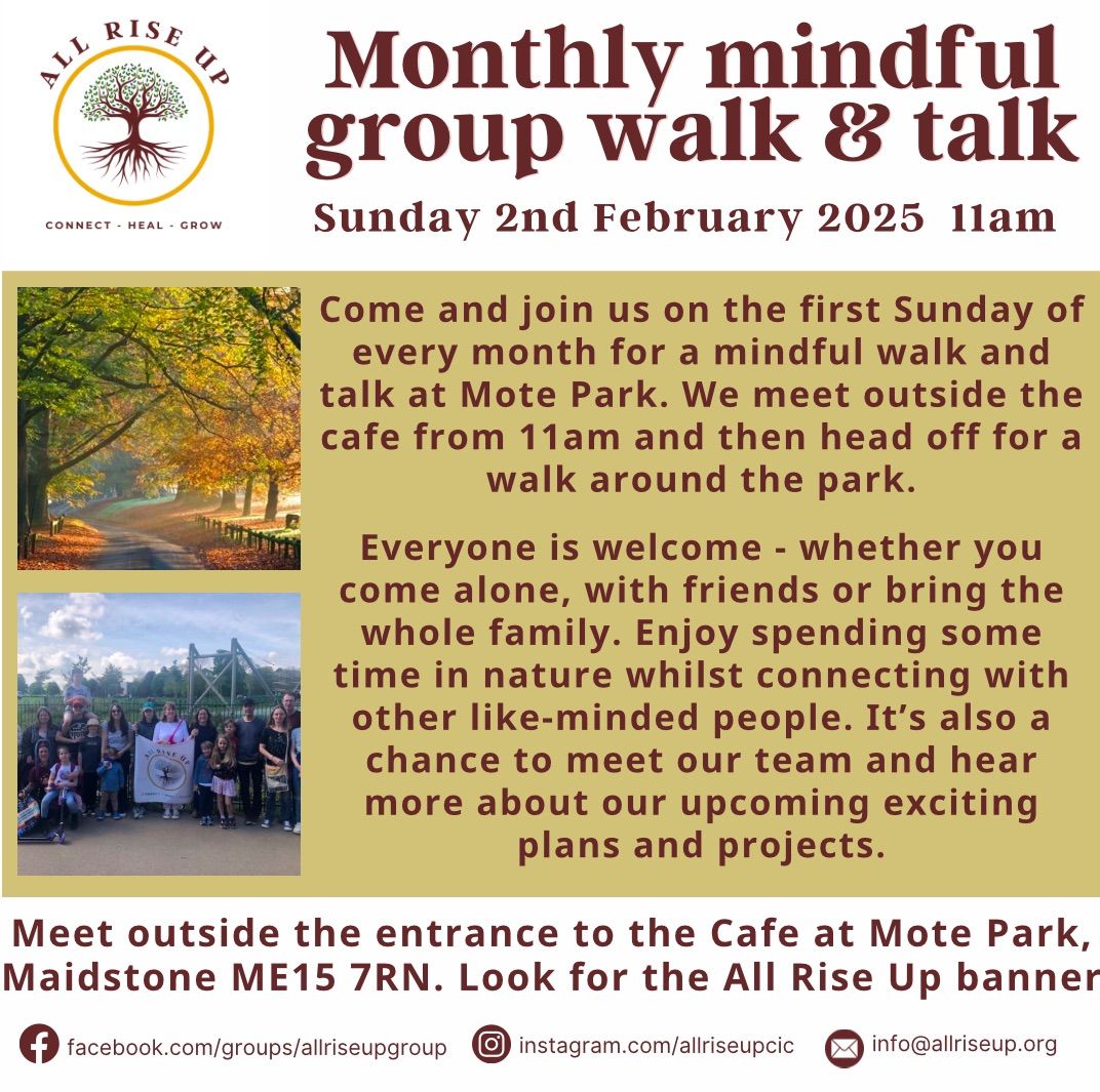 Monthly mindful walk & talk 