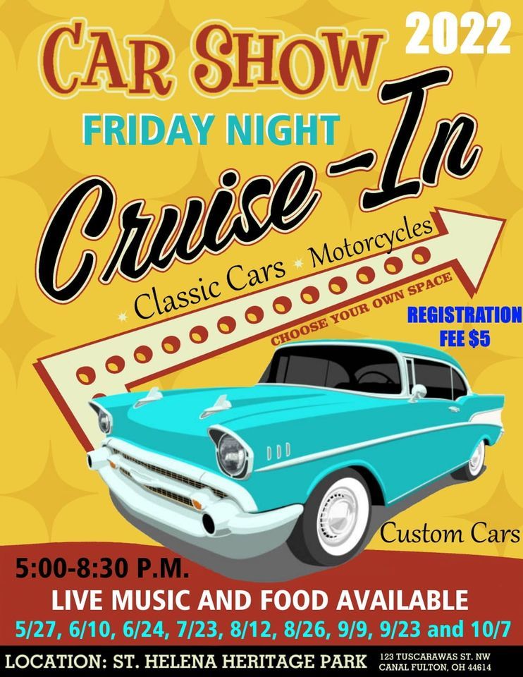 Canal Fulton CruiseIn Car Show at St. Helena Heritage Park, St Helena