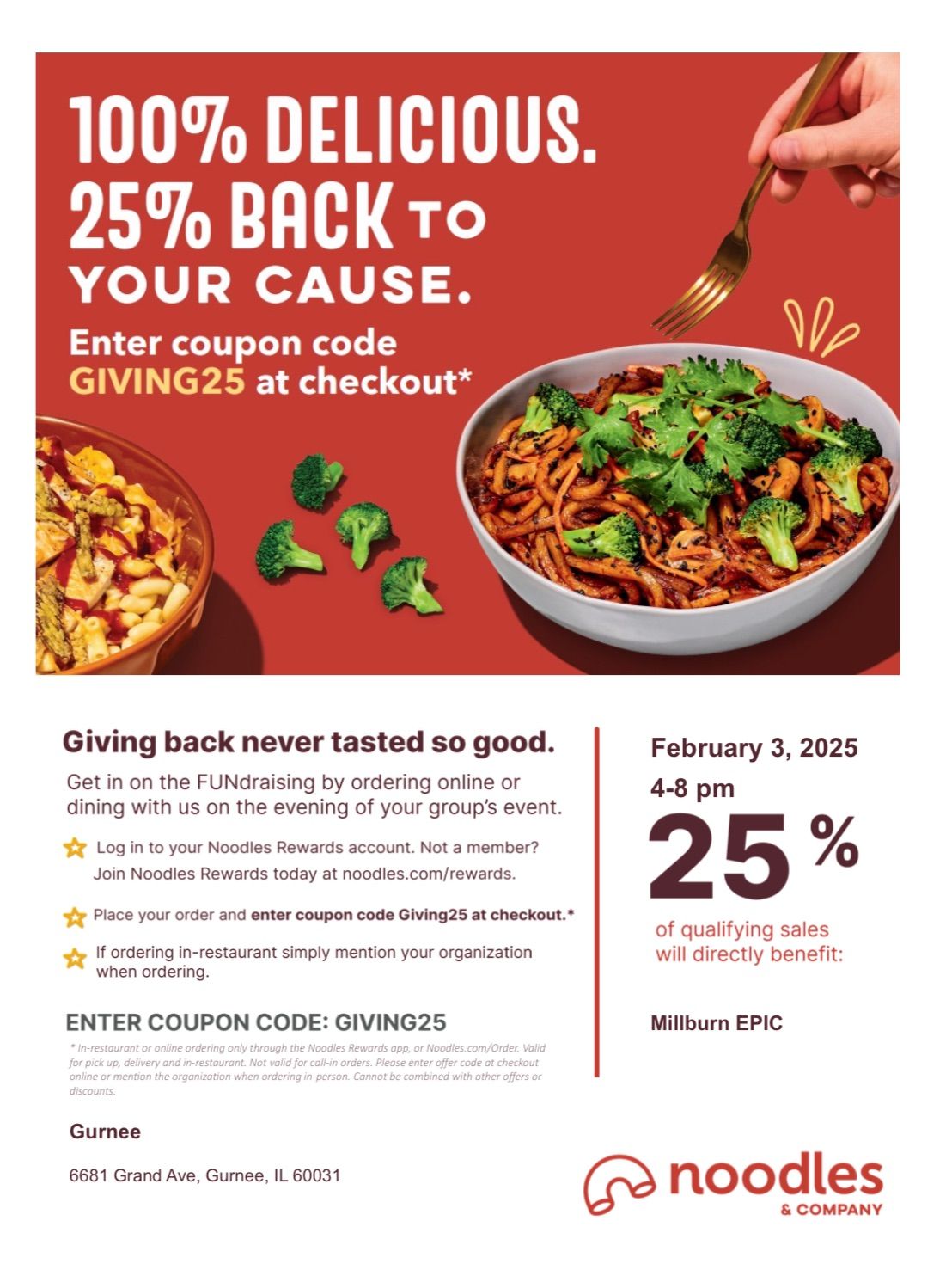 Noodles & Company Fundraiser