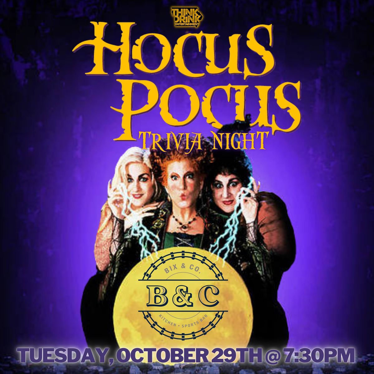 Hocus Pocus Trivia @ Bix & Co. (West Des Moines, IA) \/ Tuesday, October 29th @ 7:30pm