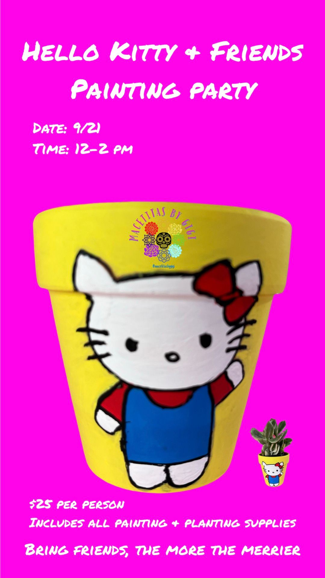 Hello Kitty & Friends painting party