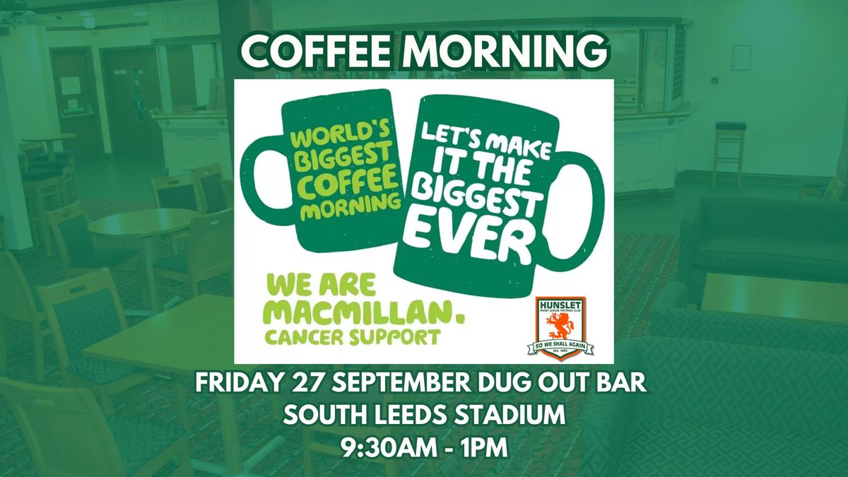 Hunslet's Biggest Coffee Morning