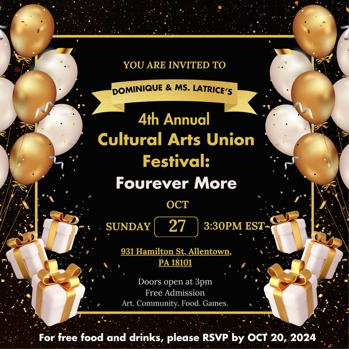 4th Annual Cultural Arts Union Festival: Four Ever More