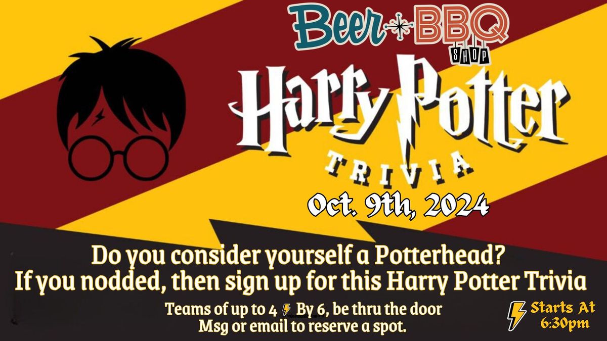 Harry Potter Trivia Night