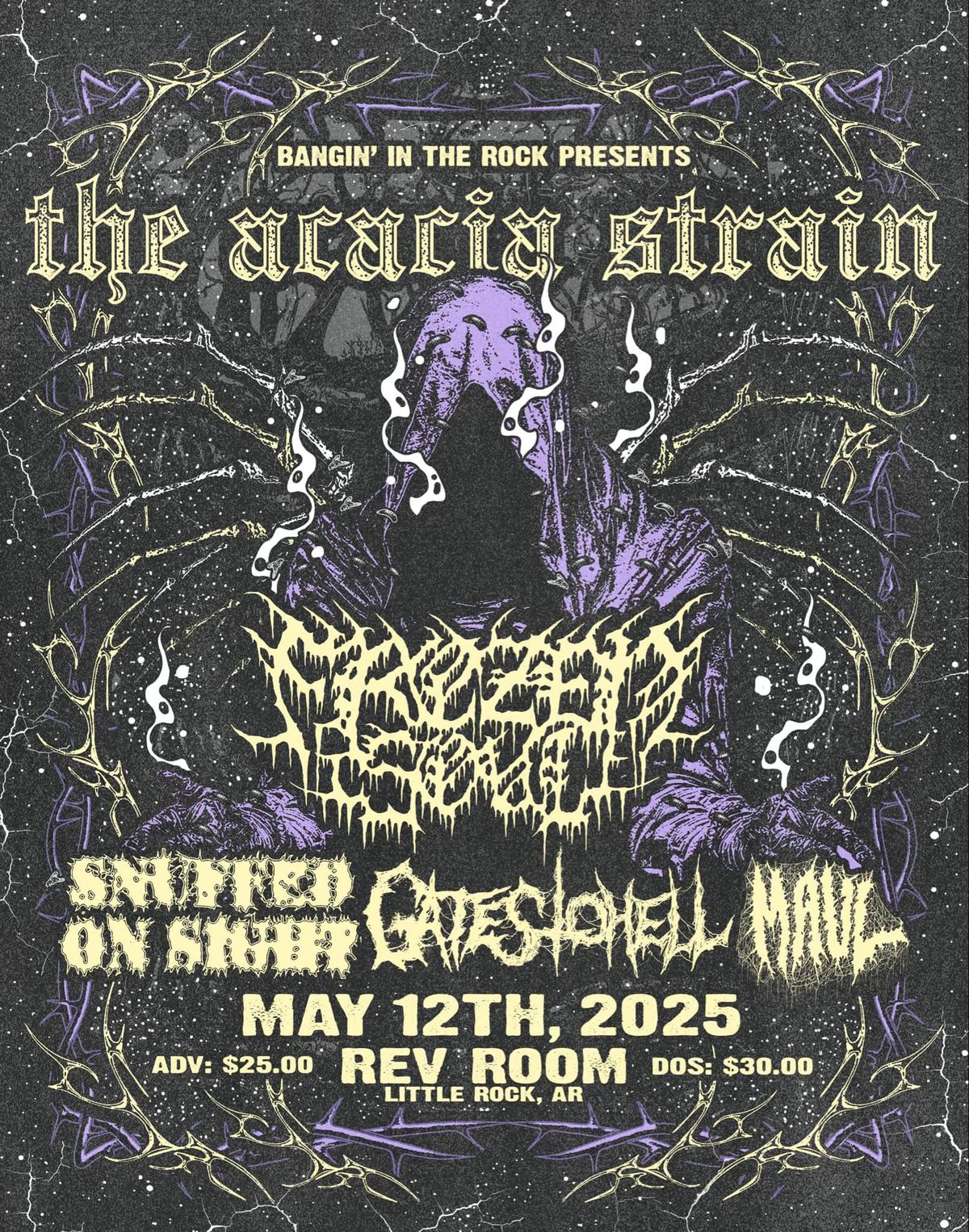 The Acacia Strain, Frozen Soul, Snuffed on Sight, Gates to Hell, Maul at Rev Room -TIX UP NOW