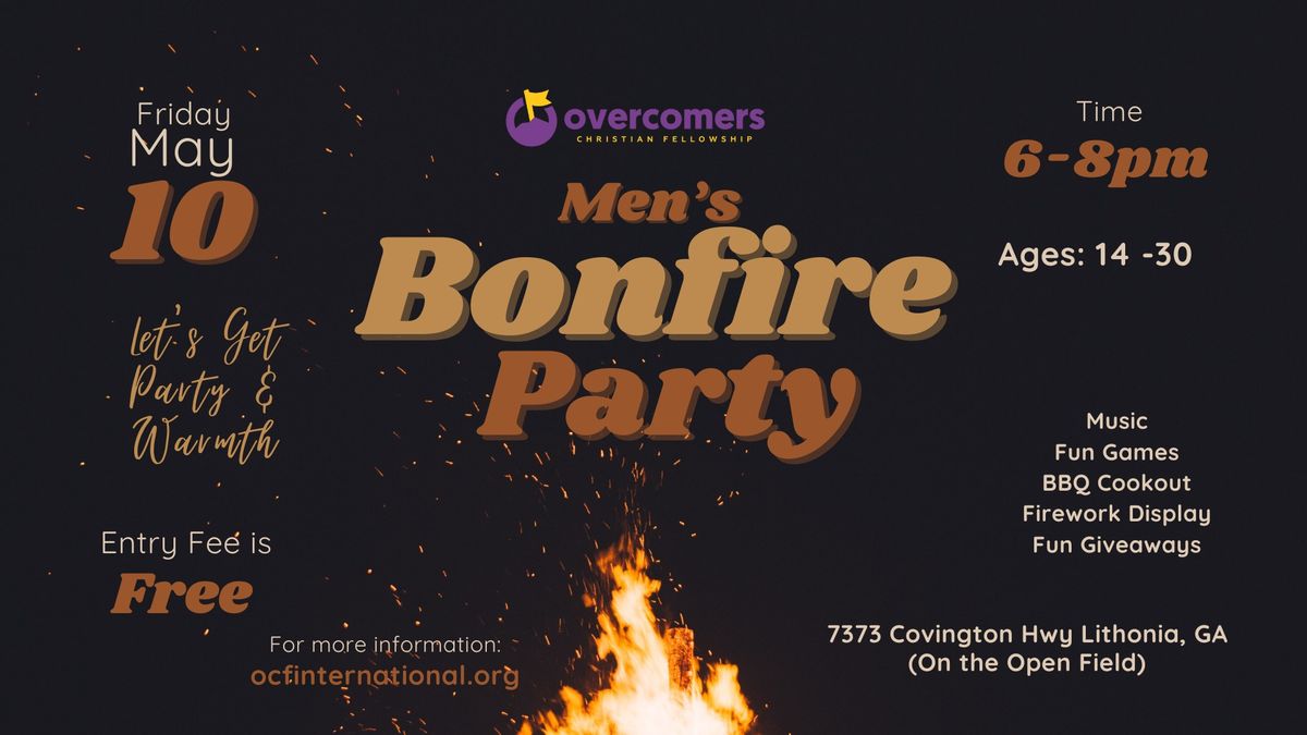 Young Men Bonfire Party