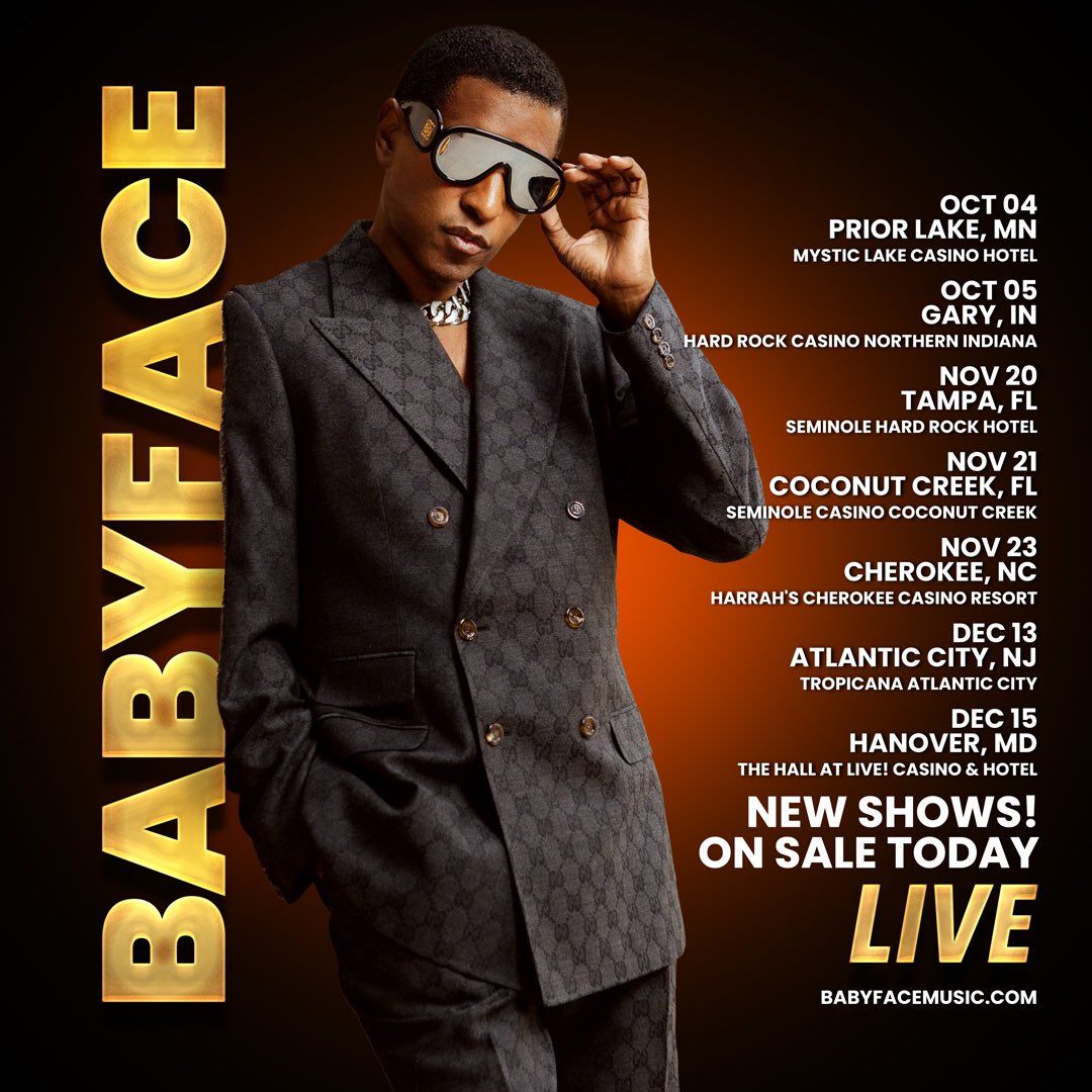 Babyface at Tropicana Casino - NJ