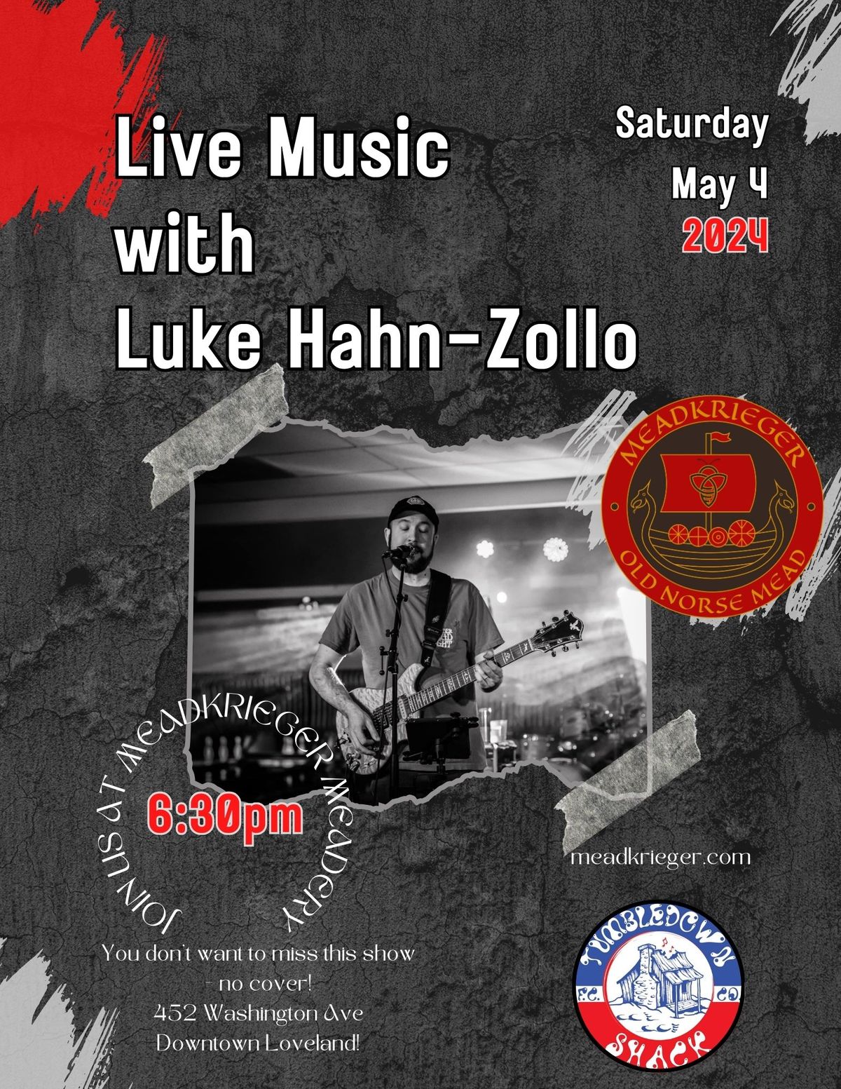 Live Music with Tumbledown Shack's Luke Hahn-Zollo!