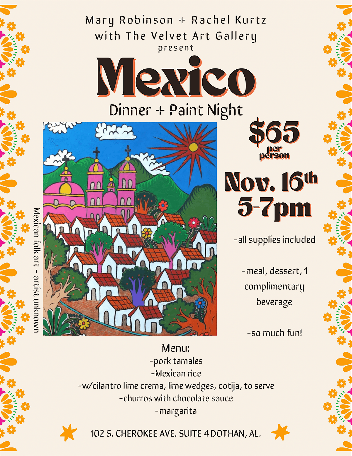 Dinner and Paint MEXICO