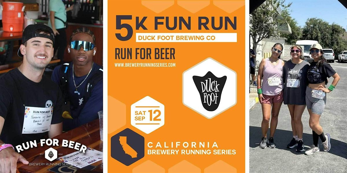 5k Fun Run x Duck Foot Brewing Co | 2026 CA Brewery Running Series