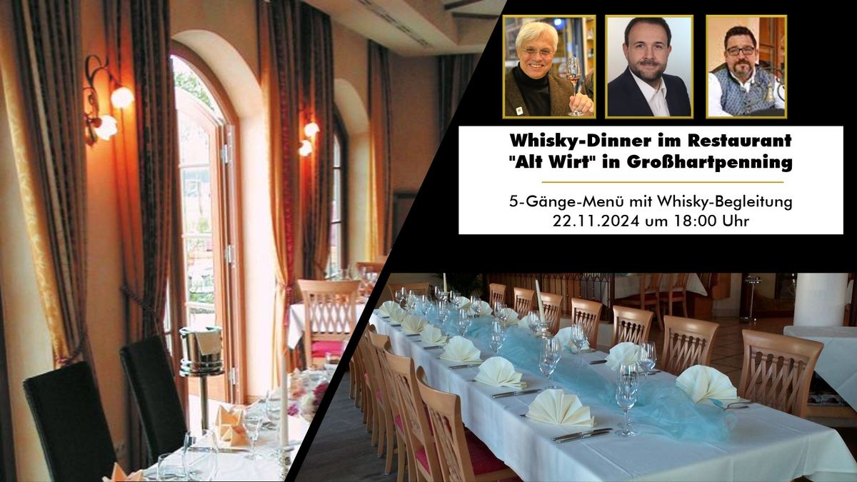 Whisky Dinner im Hotel und Landgasthof Altwirt 