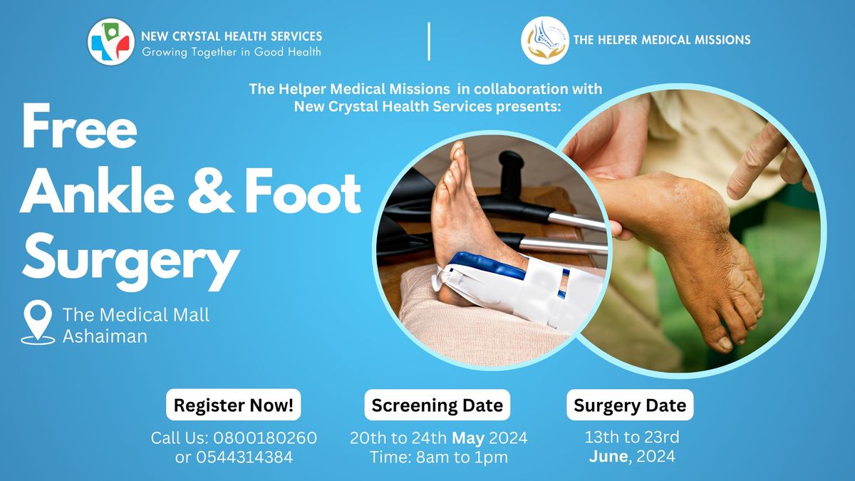 Free Ankle & Foot Surgery