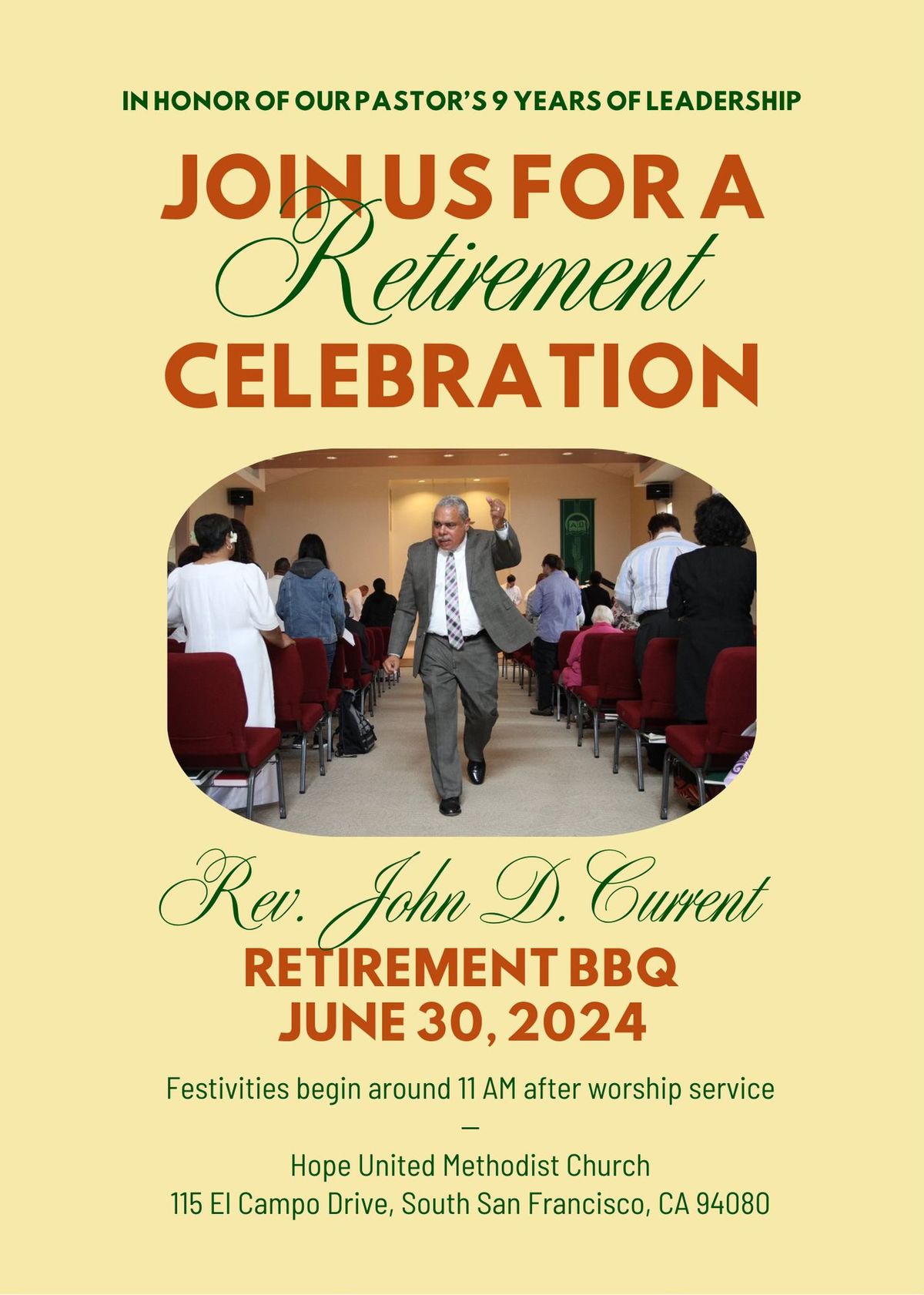 Pastor John's Retirement BBQ